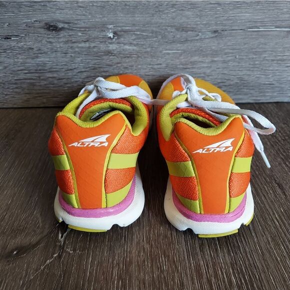 Altra One 2.5 Road Running Shoe Foot Shape Zero Drop Orange Yellow Pink Size 6 - Picture 5 of 9